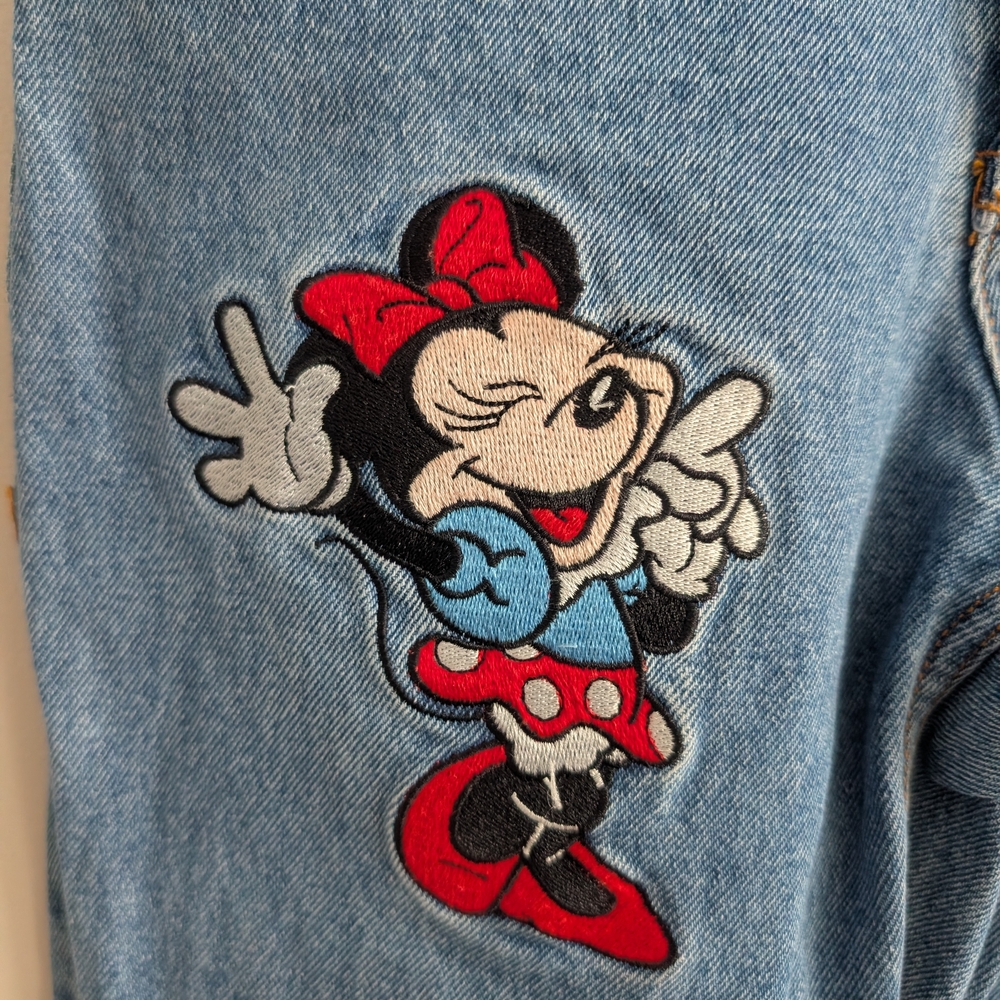 Disney Women's High Rise Jeans - Blue - Picture 3 of 11